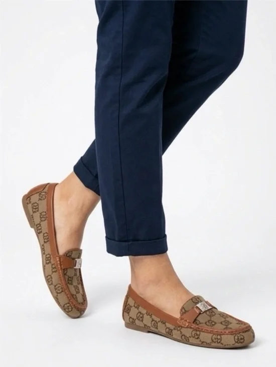 Giani Bernini - Logo Loafers Women’s Size 10M - Monogram Slip‑On Comfort Flats - Picture 1 of 13